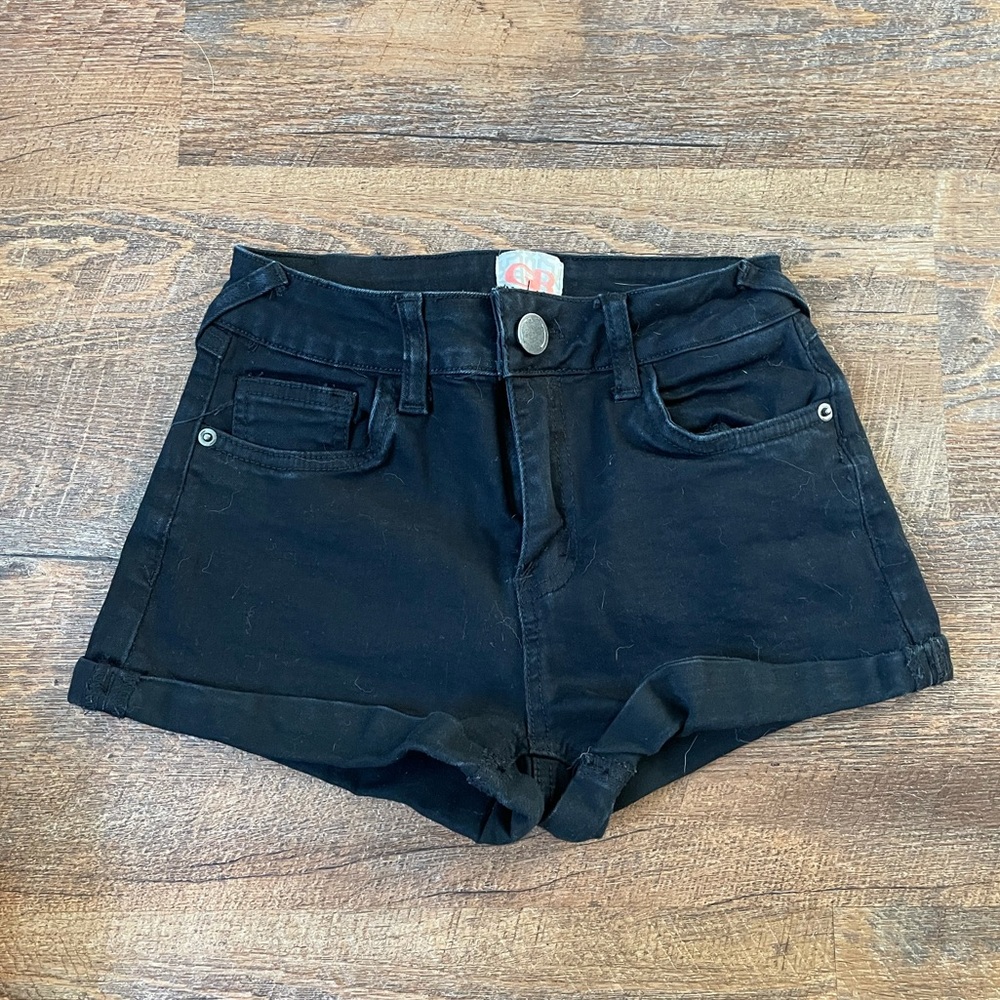 Gianni Bono Black Denim Shorts
